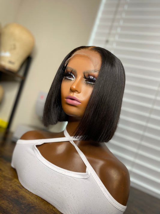 bob wigs, side part bob wig , bob wig, 12 inch wig, short bob wigs, glueless wig, 5x5 closure wig